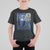 Starry Night Halloween Black Cat T Shirt For Kid Comma La I'm With Her Kamala 2024 TS02 Black Print Your Wear
