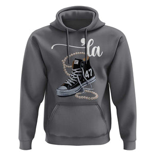 Kamala 2024 Hoodie Harris Comma La 47 Chuck And Pearls TS02 Charcoal Print Your Wear