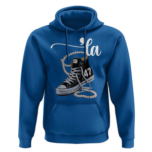 Kamala 2024 Hoodie Harris Comma La 47 Chuck And Pearls TS02 Royal Blue Print Your Wear
