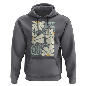 Harris Walz 2024 Hoodie Kamala Tim For Brighter Tomorrow Retro Groovy Flower TS02 Charcoal Print Your Wear