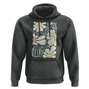 Harris Walz 2024 Hoodie Kamala Tim For Brighter Tomorrow Retro Groovy Flower TS02 Dark Heather Print Your Wear