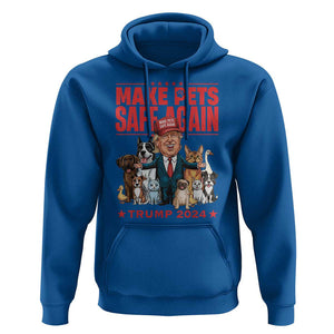 Trump Debate 2024 Hoodie Make Pets Safe Again Save Our Pets TS02 Royal Blue Print Your Wear