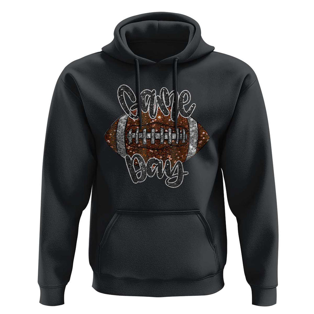 American Football Game Day Hoodie Rugby Season TS02 Black Print Your Wear