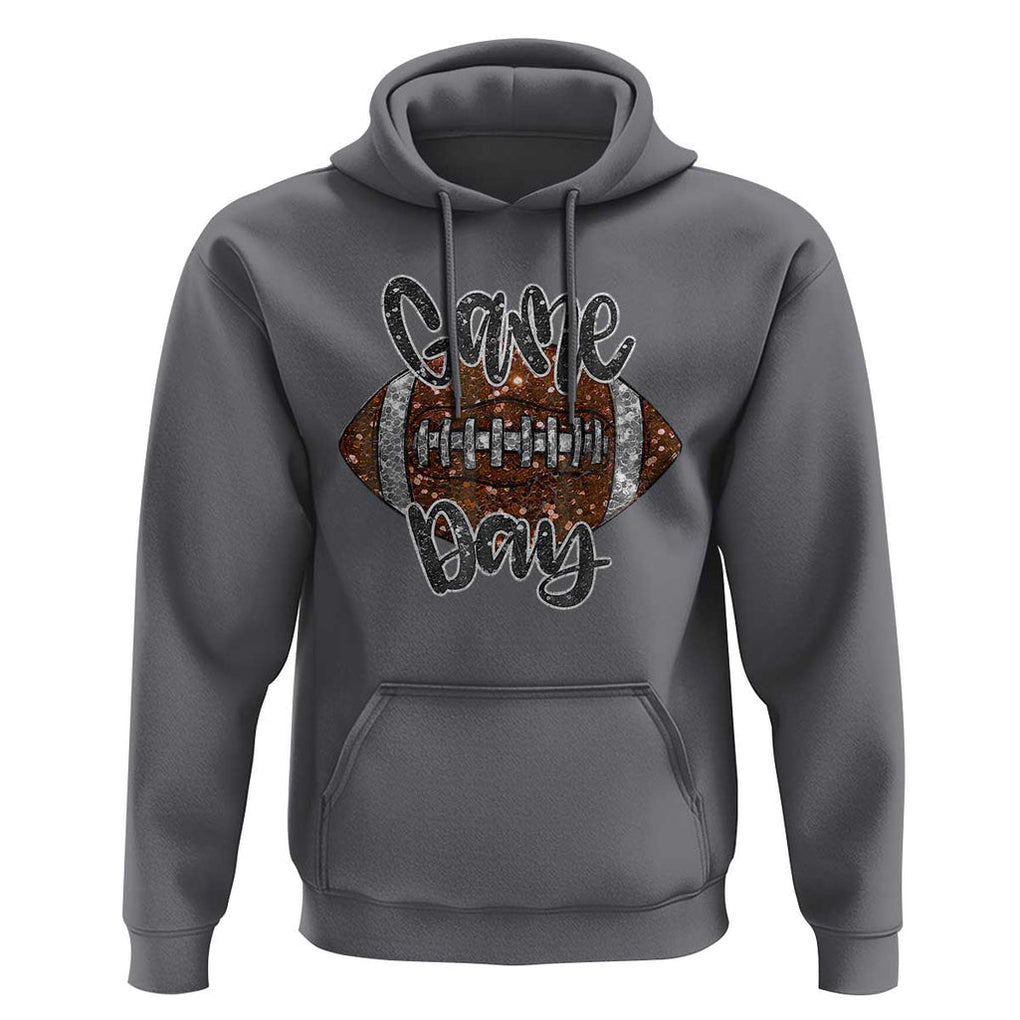 American Football Game Day Hoodie Rugby Season TS02 Charcoal Print Your Wear