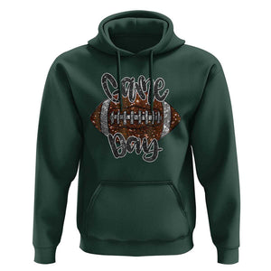 American Football Game Day Hoodie Rugby Season TS02 Dark Forest Green Print Your Wear