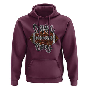 American Football Game Day Hoodie Rugby Season TS02 Maroon Print Your Wear