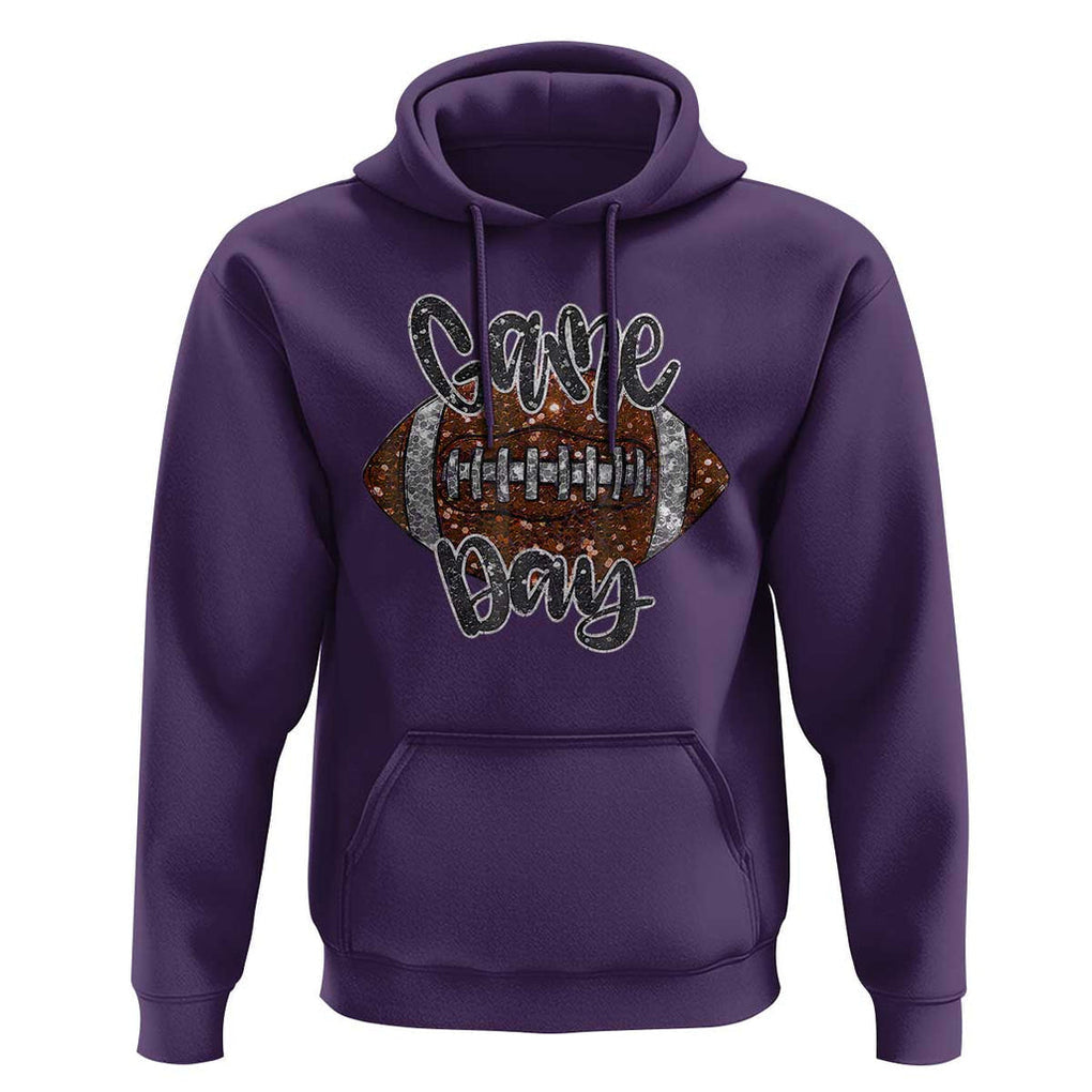 American Football Game Day Hoodie Rugby Season TS02 Purple Print Your Wear