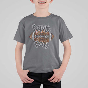 American Football Game Day T Shirt For Kid Rugby Season TS02 Charcoal Print Your Wear