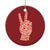Kamala Harris 2024 Christmas Ornament Love Freedom Hope Unity Peace Sign Retro Vintage TS02 Print Your Wear