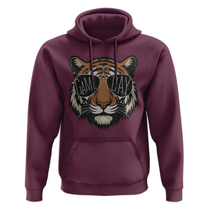 American Football Game Day Hoodie Touchdown Season Cool Tiger TS02 Maroon Print Your Wear