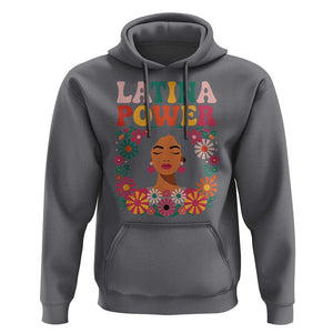 Latina Power Hoodie Floral Hispanic Heritage TS02 Charcoal Print Your Wear