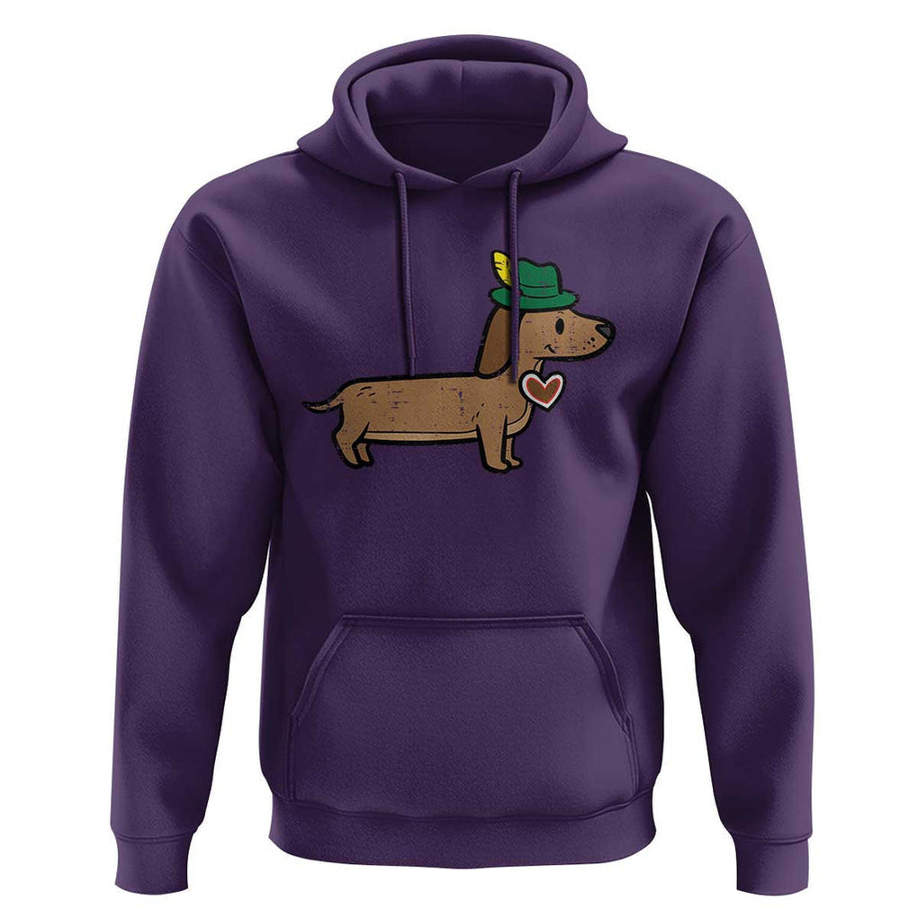 Oktoberfest Dachshund Hoodie Cute Sausage Dog German Munich TS02 Purple Print Your Wear