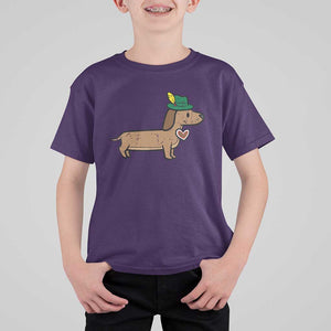 Oktoberfest Dachshund T Shirt For Kid Cute Sausage Dog German Munich TS02 Purple Print Your Wear