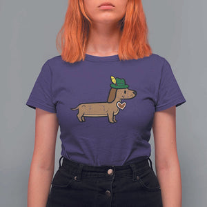 Oktoberfest Dachshund T Shirt For Women Cute Sausage Dog German Munich TS02 Purple Print Your Wear