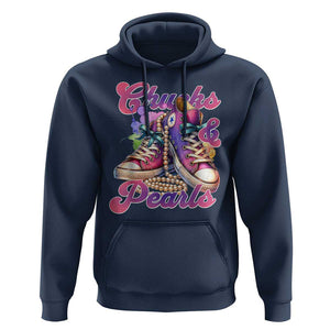 Kamala 2024 Hoodie Chuck And Pearls Harris I'm With Her TS02 Navy Print Your Wear