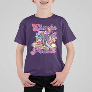 Kamala 2024 T Shirt For Kid Chuck And Pearls Harris I'm With Her TS02 Purple Print Your Wear