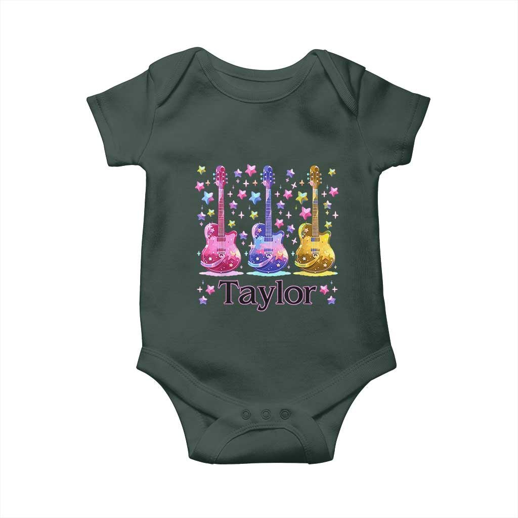 Taylor Name Baby Onesie Retro Groovy 70s 80s TS02 Print Your Wear