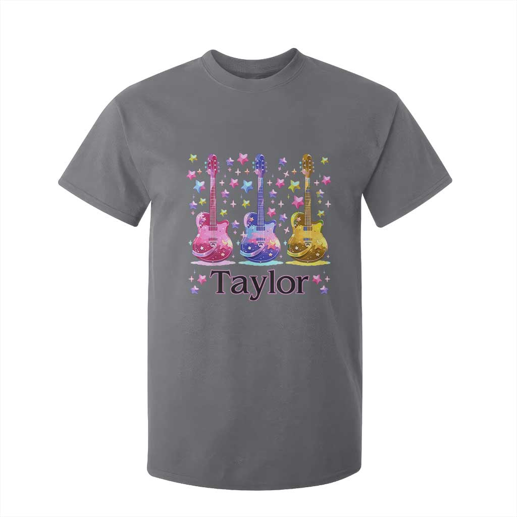 Taylor Name T Shirt For Kid Retro Groovy 70s 80s TS02 Charcoal Print Your Wear