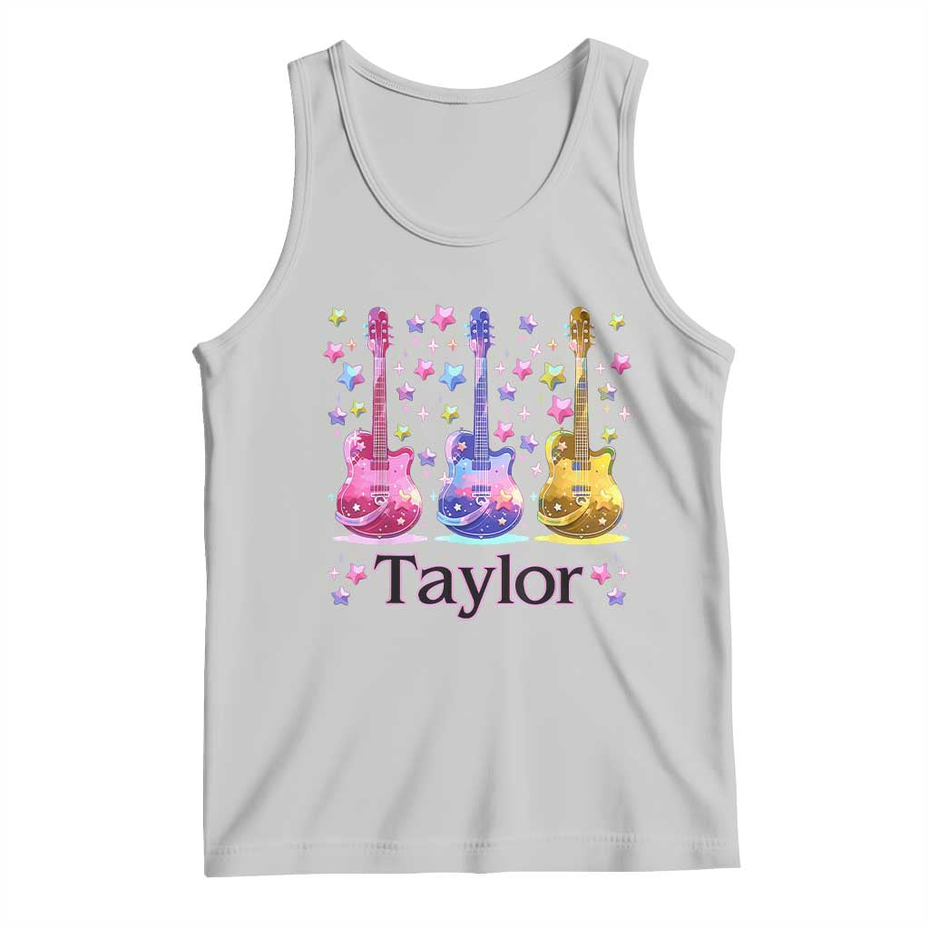 Taylor Name Tank Top Retro Groovy 70s 80s TS02 Ash Print Your Wear
