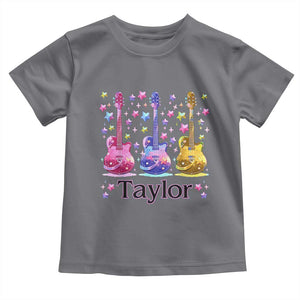 Taylor Name Toddler T Shirt Retro Groovy 70s 80s TS02 Charcoal Print Your Wear