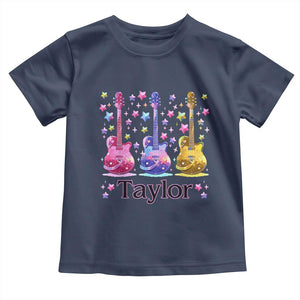 Taylor Name Toddler T Shirt Retro Groovy 70s 80s TS02 Navy Print Your Wear