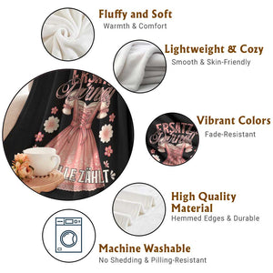 Funny Ersatz Backup Dirndl Oktoberfest Throw Blanket Der Wille Zahlt Bavarian Festival Costume Humor TS02 Print Your Wear