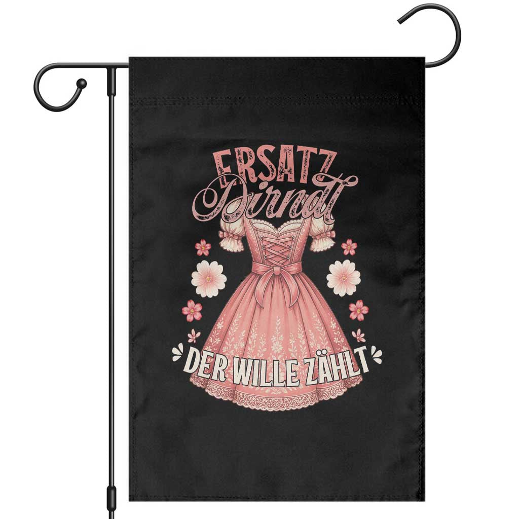 Funny Ersatz Backup Dirndl Oktoberfest Garden Flag Der Wille Zahlt Bavarian Festival Costume Humor TS02 Black Print Your Wear