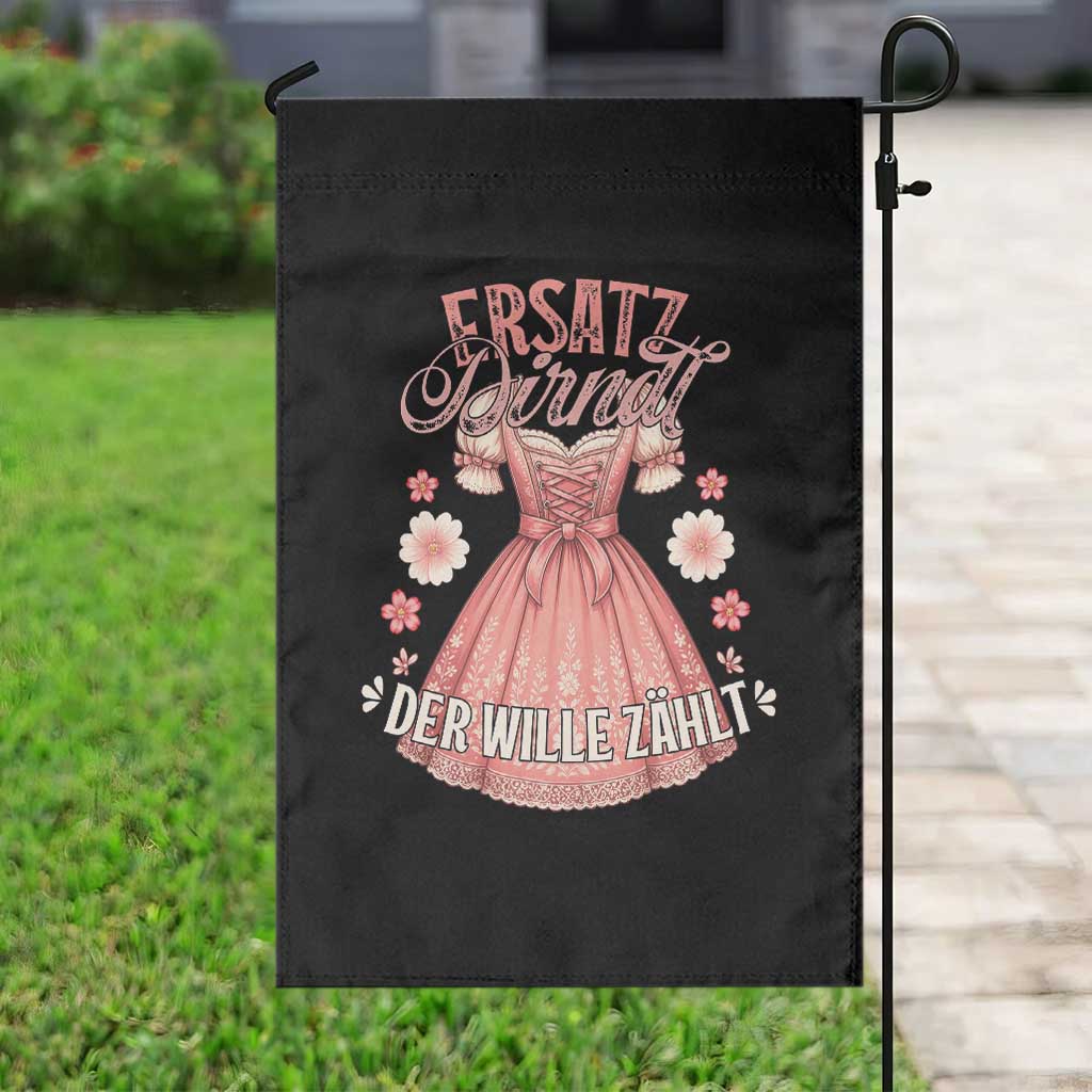 Funny Ersatz Backup Dirndl Oktoberfest Garden Flag Der Wille Zahlt Bavarian Festival Costume Humor TS02 Print Your Wear
