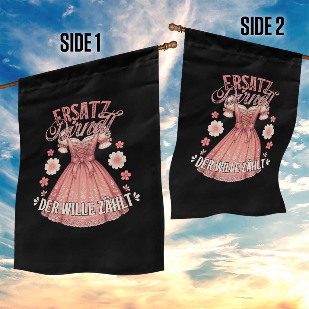 Funny Ersatz Backup Dirndl Oktoberfest Garden Flag Der Wille Zahlt Bavarian Festival Costume Humor TS02 Print Your Wear