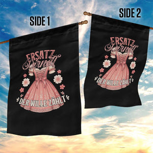Funny Ersatz Backup Dirndl Oktoberfest Garden Flag Der Wille Zahlt Bavarian Festival Costume Humor TS02 Print Your Wear