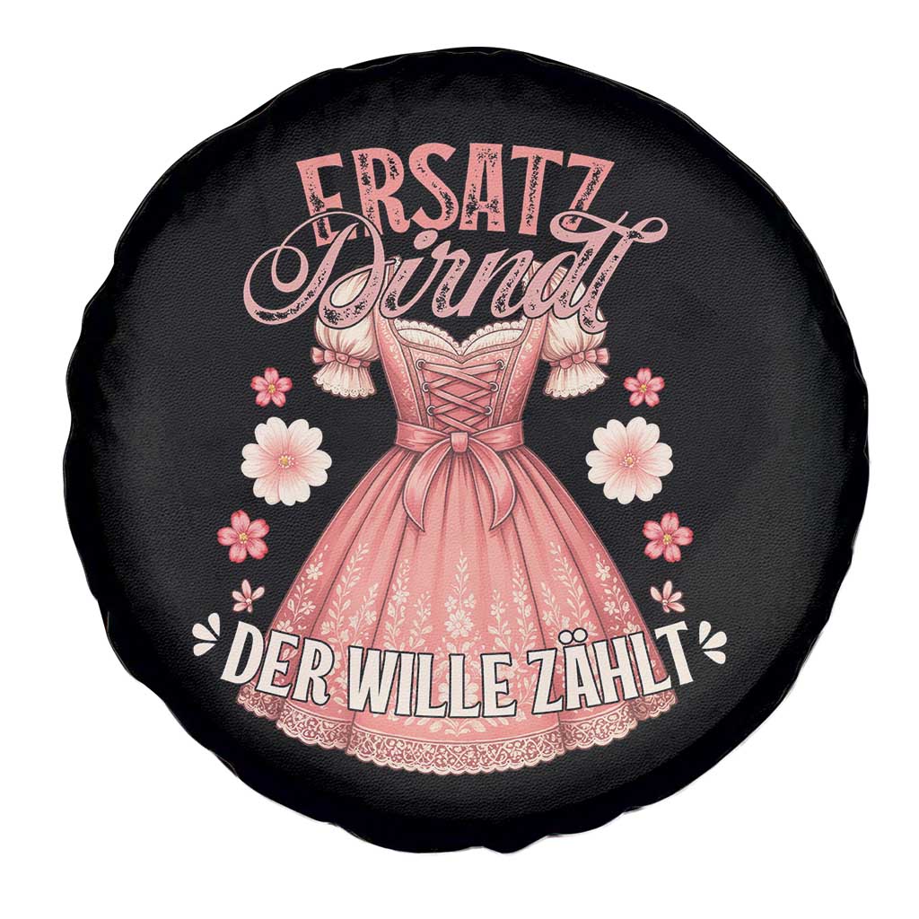 Funny Ersatz Backup Dirndl Oktoberfest Spare Tire Cover Der Wille Zahlt Bavarian Festival Costume Humor TS02 Print Your Wear
