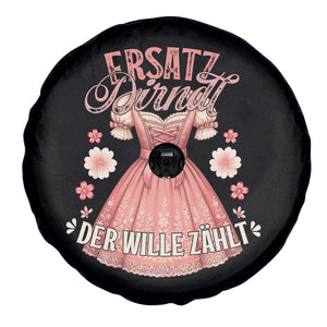 Funny Ersatz Backup Dirndl Oktoberfest Spare Tire Cover Der Wille Zahlt Bavarian Festival Costume Humor TS02 Print Your Wear
