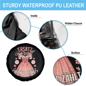 Funny Ersatz Backup Dirndl Oktoberfest Spare Tire Cover Der Wille Zahlt Bavarian Festival Costume Humor TS02 Print Your Wear