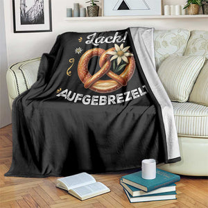 Zack Aufgebrezelt Oktoberfest Throw Blanket Dress Up Funny Pretzel Edelweiss Bavarian Festival TS02 Print Your Wear