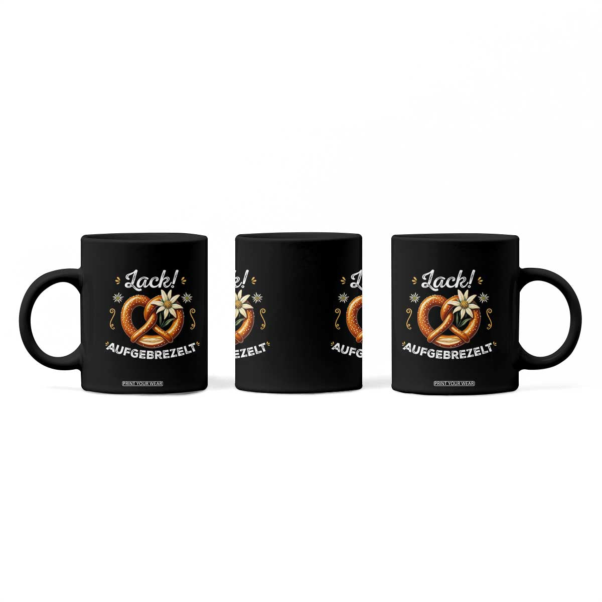 Zack Aufgebrezelt Oktoberfest Coffee Mug Dress Up Funny Pretzel Edelweiss Bavarian Festival TS02 Print Your Wear