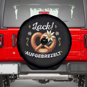 Zack Aufgebrezelt Oktoberfest Spare Tire Cover Dress Up Funny Pretzel Edelweiss Bavarian Festival TS02 Black Print Your Wear