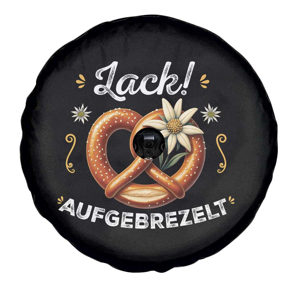 Zack Aufgebrezelt Oktoberfest Spare Tire Cover Dress Up Funny Pretzel Edelweiss Bavarian Festival TS02 Print Your Wear