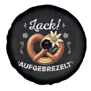 Zack Aufgebrezelt Oktoberfest Spare Tire Cover Dress Up Funny Pretzel Edelweiss Bavarian Festival TS02 Print Your Wear