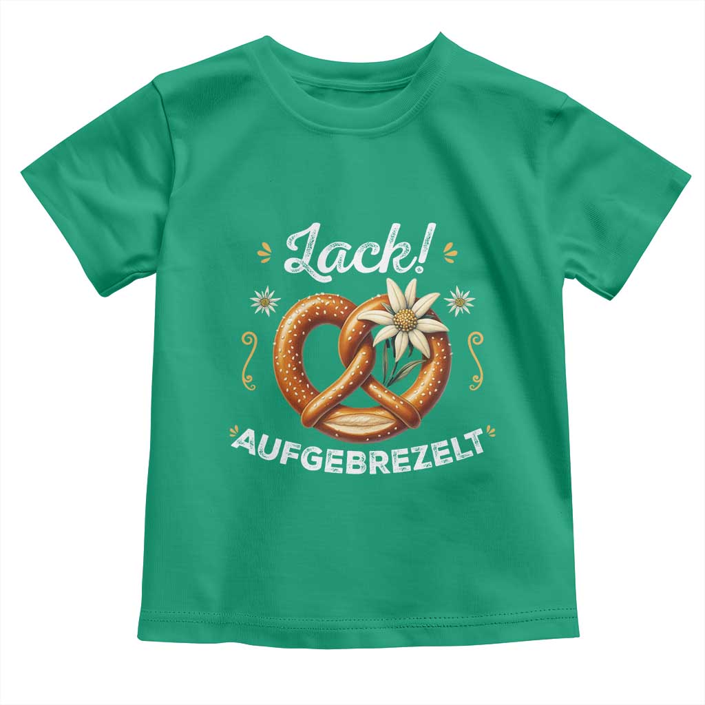 Zack Aufgebrezelt Oktoberfest Toddler T Shirt Dress Up Funny Pretzel Edelweiss Bavarian Festival TS02 Irish Green Print Your Wear