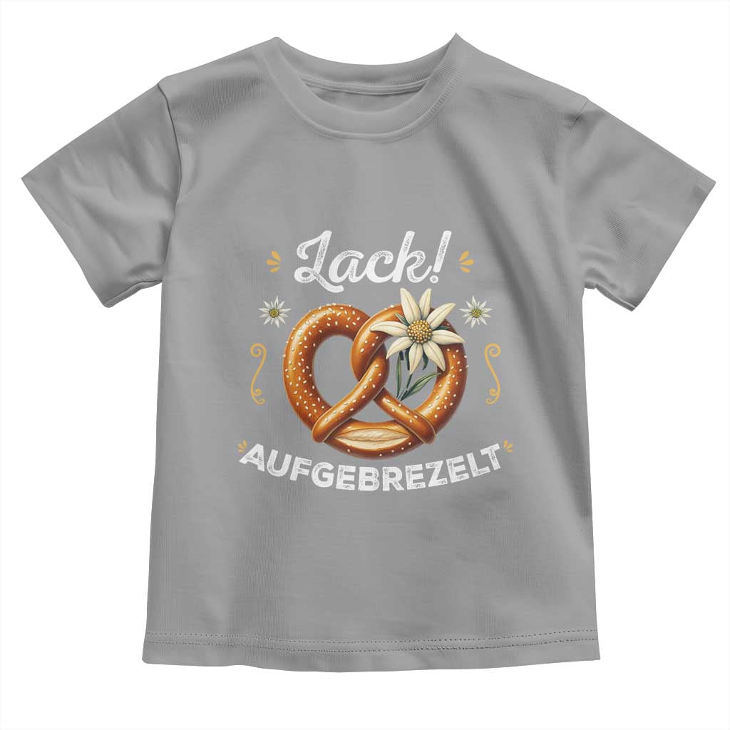 Zack Aufgebrezelt Oktoberfest Toddler T Shirt Dress Up Funny Pretzel Edelweiss Bavarian Festival TS02 Sport Gray Print Your Wear