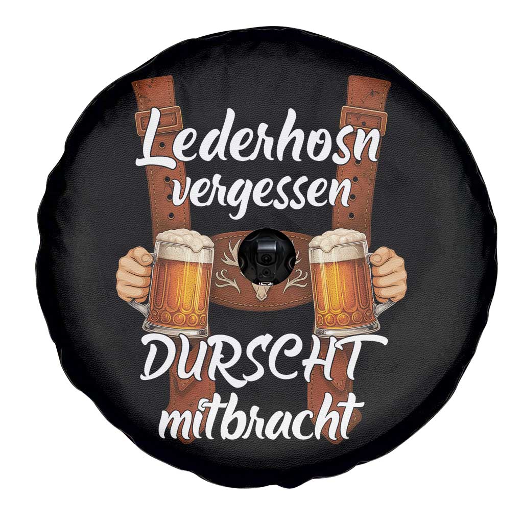 Lederhosen Forgotten Oktoberfest Spare Tire Cover Durscht Mitbracht Funny Beer Drinking TS02 Print Your Wear