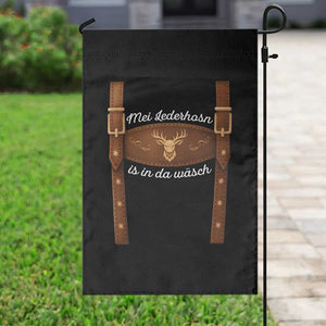 Funny Lederhosen Costume Alternative for Oktoberfest Garden Flag Mei Lederhosn Is In Da Wasch TS02 Print Your Wear