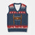 Funny Lederhosen Costume Alternative for Oktoberfest V-Neck Knit Sweater Vest Mei Lederhosn Is In Da Wasch TS02 Navy Red Print Your Wear
