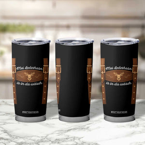Funny Lederhosen Costume Alternative for Oktoberfest Tumbler Cup Mei Lederhosn Is In Da Wasch TS02 Print Your Wear