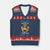 Funny Beer Girl Oktoberfest V-Neck Knit Sweater Vest Dirndle I Bin Nur Zum Feiern Da Party TS02 Navy Red Print Your Wear