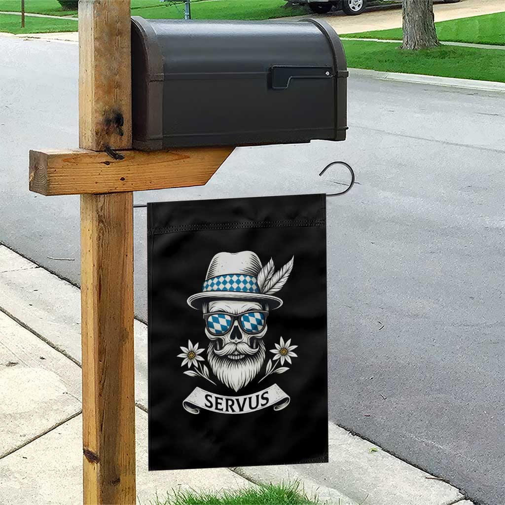 Bavarian Skull Servus Oktoberfest Garden Flag Cool Alpine Hat Tyrolean German Tradition Style TS02 Print Your Wear