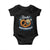 Zack Aufgebrezelt Oktoberfest Baby Onesie Funny Bavarian Pretzel Edelweiss Blue TS02 Black Print Your Wear
