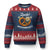 Zack Aufgebrezelt Oktoberfest Ugly Christmas Sweater Funny Bavarian Pretzel Edelweiss Blue TS02 Navy Red Print Your Wear