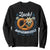 Zack Aufgebrezelt Oktoberfest Sweatshirt Funny Bavarian Pretzel Edelweiss Blue TS02 Black Print Your Wear