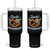 Zack Aufgebrezelt Oktoberfest Tumbler With Handle Funny Bavarian Pretzel Edelweiss Blue TS02 One Size: 40 oz Black Print Your Wear
